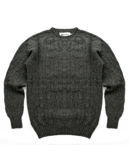 MAGLIONE UOMO SCOZZESE IN PURA LANA EXTRAFINE "TRECCE"