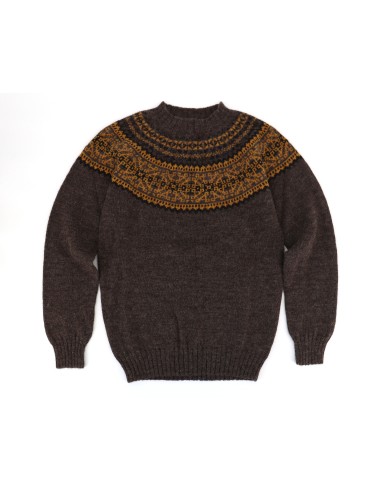 MAGLIONE UOMO IN PURA LANA SHETLAND "FAIRISLE"