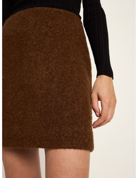 MINIGONNA IN 100% LANA