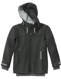GIUBBOTTO IN 100% LANA COTTA BAMBINI E RAGAZZI - ANTRACITE