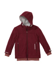 GIUBBOTTO IN 100% LANA COTTA BAMBINI E RAGAZZI - BORDEAUX