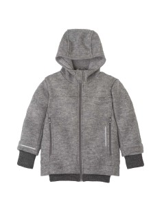 GIUBBOTTO IN 100% LANA COTTA BAMBINI E RAGAZZI - GRIGIO