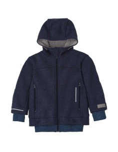 GIUBBOTTO IN 100% LANA COTTA BAMBINI E RAGAZZI - NAVY 2