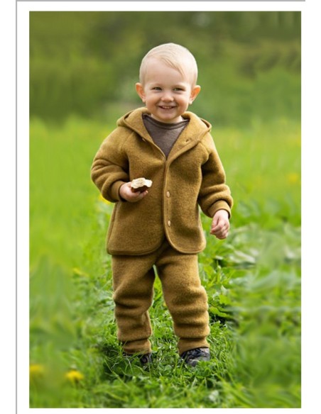 PANTALONI SUPER SOFT BIMBI IN PILE DI 100% LANA MERINO