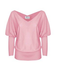 CASHMIRETTA SCOLLO A V "ELISA" LIMITED - ROSA 2