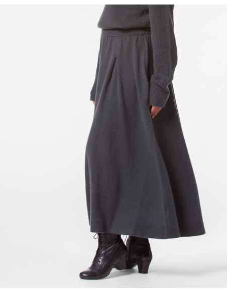 GONNA AMPIA 100% CASHMERE CON PENCES "MARTA"