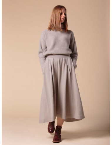 GONNA AMPIA 100% CASHMERE CON PENCES "MARTA"