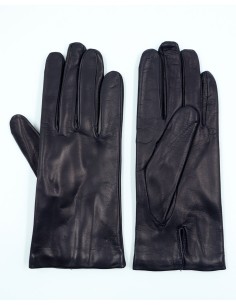 GUANTO DONNA IN PELLE E CASHMERE  - NAVY