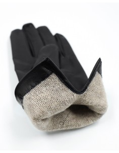 GUANTO DONNA IN PELLE E CASHMERE  2