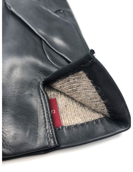 GUANTO DONNA IN PELLE E CASHMERE 