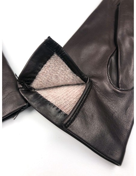 GUANTO DONNA IN PELLE E CASHMERE 