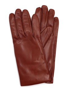 GUANTO DONNA IN PELLE E CASHMERE  - CUOIO