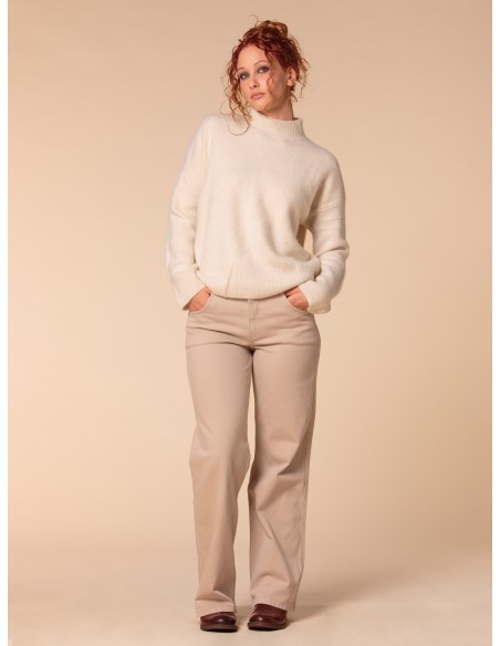 MAGLIONE CHUNKY IN 100% CASHMERE SPAZZOLATO "CAMILLA"