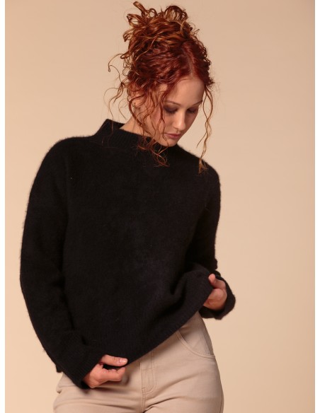 MAGLIONE CHUNKY IN 100% CASHMERE SPAZZOLATO "CAMILLA"