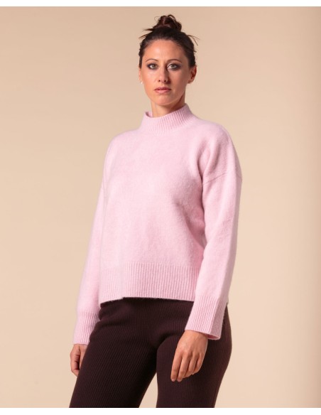 MAGLIONE CHUNKY IN 100% CASHMERE SPAZZOLATO "CAMILLA"