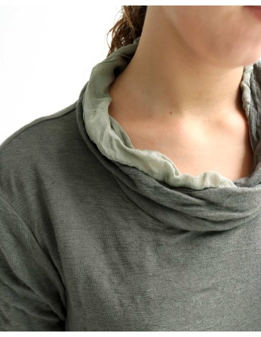 MAGLIA MANICHE LUNGE IN SETA E LANA "WINTO"