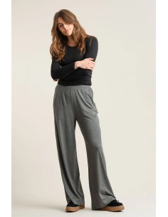 PANTALONE A PALAZZO IN MODAL "BINITA" - BLU 2