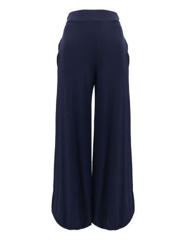 PANTALONI IN JERSEY DI BAMBU LUNGHI E AMPI A...