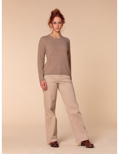 PULL BASIC IN 100% BABY CASHMERE "OLIVIA"