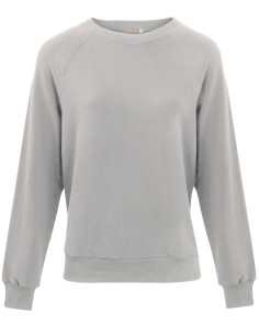 FELPA UNISEX IN BAMBU' "RAGLAN" - GRIGIO CHIARO