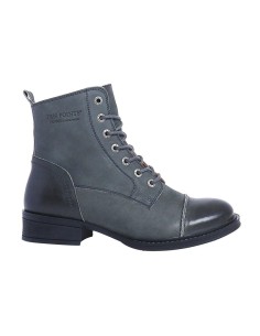 STIVALETTO IN PELLE PANDORA NABUK CON ZIP - GRIGIO