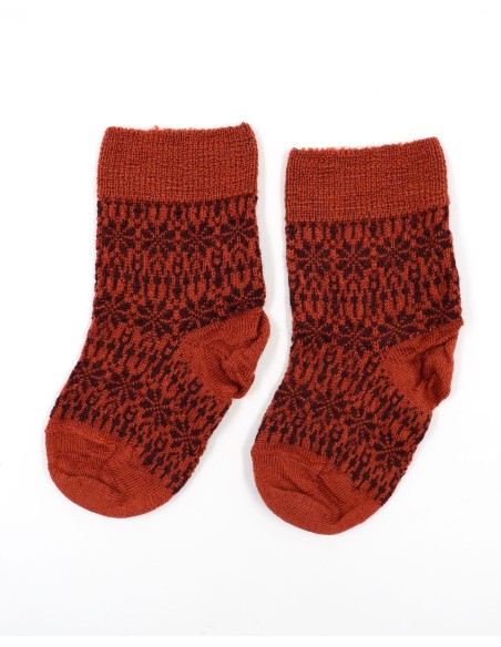 CALZINO NORVEGESE  IN 100% LANA A TRICOT KIDS