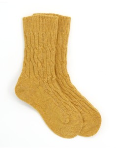 CALZINI BIMBI IN LANA D'AGNELLO - GIALLO