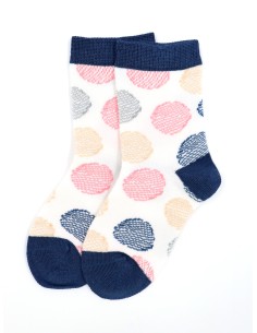 CALZINI IN BAMBU' KIDS "POIS" - NAVY