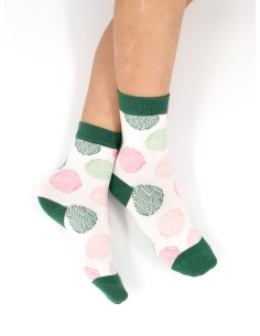 CALZINI IN BAMBU' KIDS "POIS" - VERDE 2
