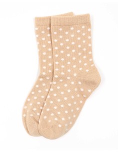 CALZINI IN BAMBU' KIDS "BASIC POIS" - BEIGE