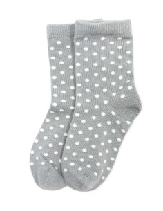 CALZINI IN BAMBU' KIDS "BASIC POIS" - GRIGIO