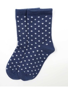 CALZINI IN BAMBU' KIDS "BASIC POIS" - NAVY