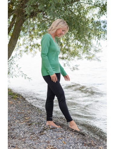 MAGLIA TERMICA IN LANA-SETA SPORT A MANICA LUNGA