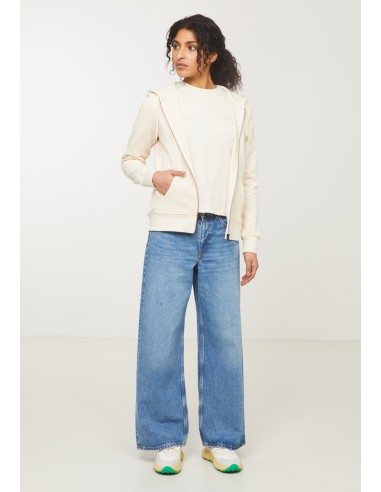 FELPA IN COTONE BIOLOGICO GARZATO VEGAN "DAHLIA"