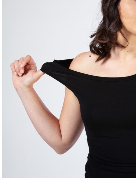 CANOTTA SPALLA LARGA IN BAMBU'