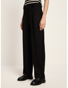 PANTALONI ELEGANTI IN 100% LANA MERINO BIOLOGICA - NERO