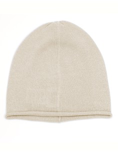 BERRETTO CASHMIRETTO IN SETA E CASHMERE - BEIGE
