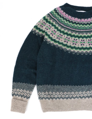 MAGLIONE SCOZZESE IN LANA VERGINE "FAIR ISLE"