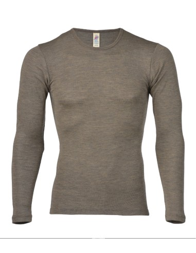 T-SHIRT UOMO IN LANA-SETA MANICHE LUNGHE