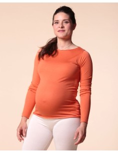 MAGLIA CASHMIRETTA IN SETA E CASHMERE "GRETA" - CORALLO