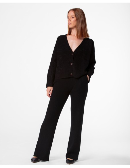 CARDIGAN CHUNKY IN 100% CASHMERE SPAZZOLATO "CAMILLA"