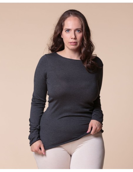 MAGLIA CASHMIRETTA IN SETA E CASHMERE "GRETA"