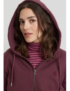 FELPA IN COTONE BIOLOGICO GARZATO VEGAN "DAHLIA" - VINACCIA