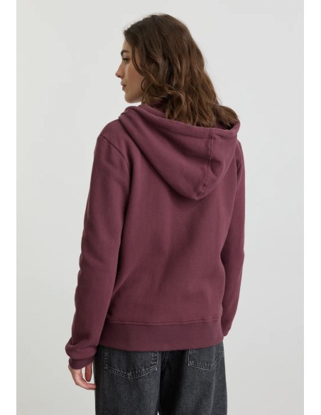 FELPA IN COTONE BIOLOGICO GARZATO VEGAN "DAHLIA"