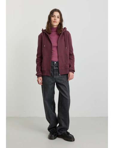 FELPA IN COTONE BIOLOGICO GARZATO VEGAN "DAHLIA"