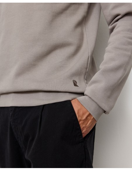 FELPA UOMO GIROCOLLO IN COTONE BIO VEGAN “TAMARILLO”