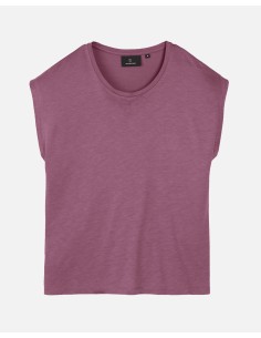 T-SHIRT FRESCA IN ECOVISCOSA "MITHILA" - MALVA