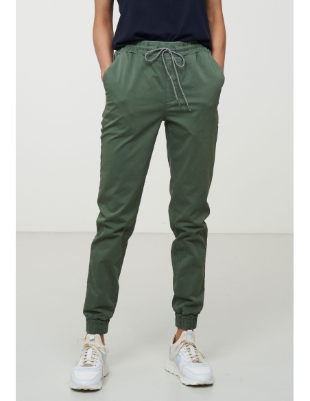 CHINO DONNA IN COTONE BIOLOGICO VEGAN "CALATHEA"