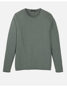 PULLOVER UOMO IN COTONE BIOLOGICO VEGAN “EUKALYPTUS” - VERDE 2