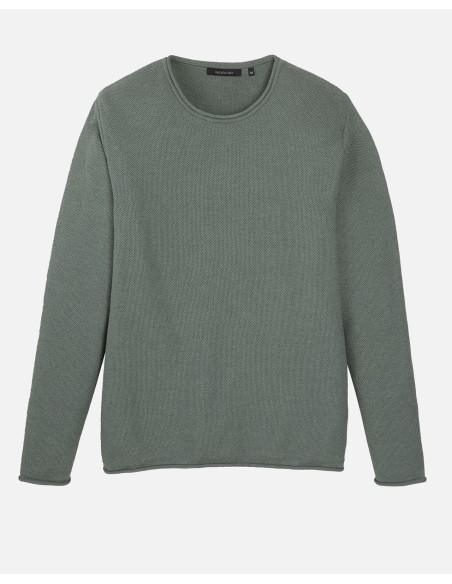 PULLOVER UOMO IN COTONE BIOLOGICO VEGAN “EUKALYPTUS”